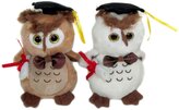 Maskotka Sowa absolwent 15cm MIX