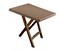 Mega Plast, plastový skládací stůl LEO, rozměr 70 x 70 cm, mocca  + AKCE 1+1 ZDARMA