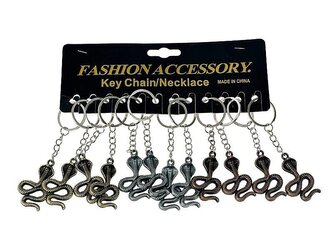 Brelok metalowy wąż (12szt)