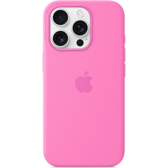 Apple silikonový kryt s MagSafe na iPhone 16 Pro pivoňkový