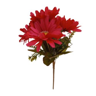 Gerbera kytice, červená  H400 červená