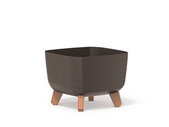 Květináč GRACIE SQUAT ECO kávový, varianta 24 cm