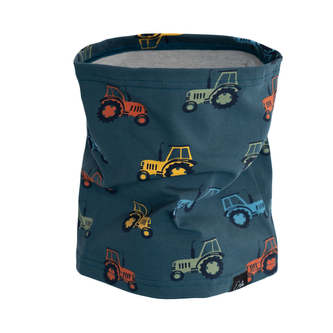Bavlněný dětský nákrčník Traktor; Barva: petrolejová; Velikost: 44