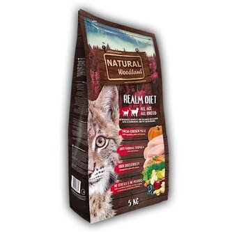 Natural Woodland Realm Diet Cat /kuře/ - 5 kg