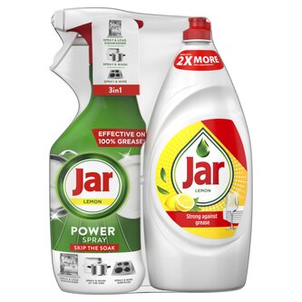 Jar Power Spray do myčky Lemon 3v1  500ml + Jar 900ml Lemon