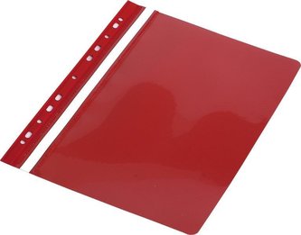 Skoroszyt A4 PVC z europerforacją czerwony (10szt)