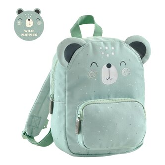 Miquelrius mini batoh Wild puppies, medvěd, 5 l, rPET, 2 kapsy