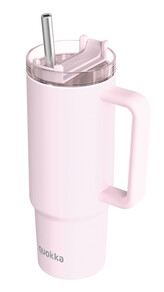 Termohrnek Stream s brčkem, 950ml, Quokka, růžový