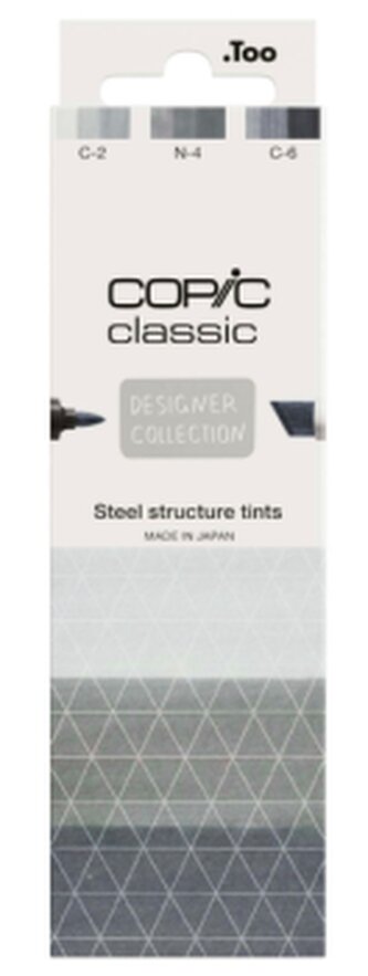Sada markerů Copic Classic 3ks Steel structure tints