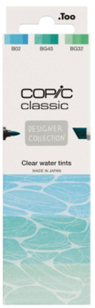 Sada markerů Copic Classic 3ks Clear water tints