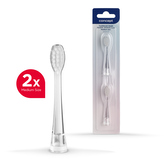 ZK0032 Náhradní hlavice k dětským zubním kartáčkům ZK3010, ZK3020 medium, 2 ks, průhledné