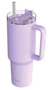 Termohrnek Stream s brčkem, 1,2l, Quokka, fialový