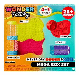 MGA Wonder Factory Never Dry Ciastolina & Piasek kinetyczny Mega Box Set 595298 p3 MGA Wonder Factory Never Dry Ciastolina & Piasek kinetyczny Mega Box Set 595298 p3
