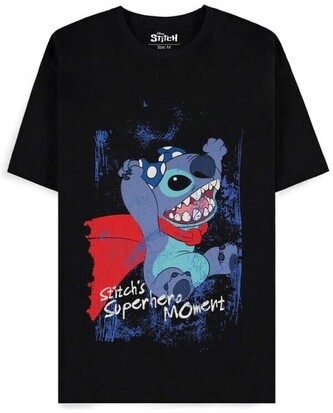Tričko Difuzed Lilo & Stitch - Superhero (černé) S