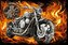 Diamentowa mozaika Motor i płomienie 30x40cm 2000697