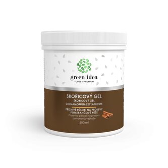 Green idea Skořicový masážní gel 500 ml