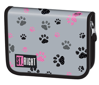 PROMO Piórnik dwuklapkowy bez wyposażenia STRIGHT PC-03 PAWS