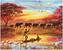 Malowanie po numerach Afrykańska sawanna 50x40cm 1009232