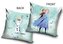 Dětský polštářek FROZEN KOUZELNÝ LES 40x40 plyšový modrý