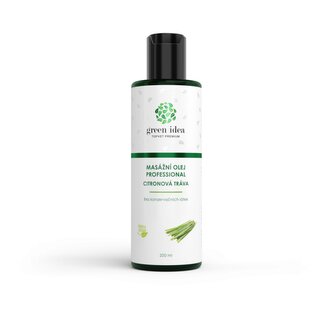 Green idea Citronová tráva masážní olej 200 ml