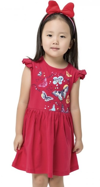 Dívčí šaty MOÝLCI malinové, růžová, velikost: 116