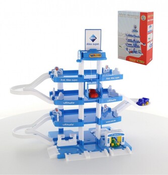 Wader-Polesie 46093 Parking garaż ARAL-2 4-poziomowy z samochodami