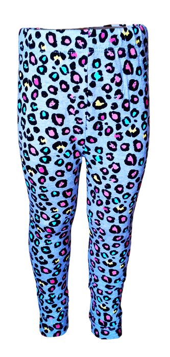 Dívčí legíny MINOTI levhart šedé, velikost: 110/116