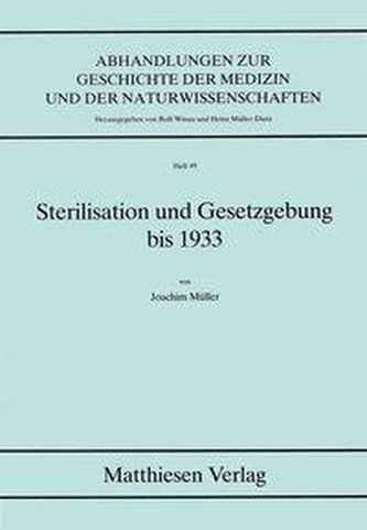 Sterilisation und Gesetzgebung bis 1933