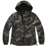 Bunda Brandit Ladies Summer Windbreaker Frontzip - darkcamo, 3XL