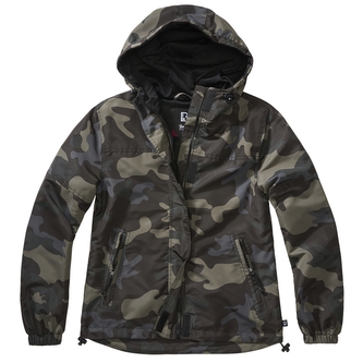 Bunda Brandit Ladies Summer Windbreaker Frontzip - darkcamo, 3XL