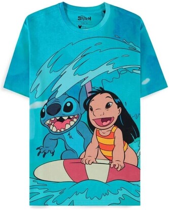 Tričko Difuzed Lilo & Stitch - Surfing AOP L