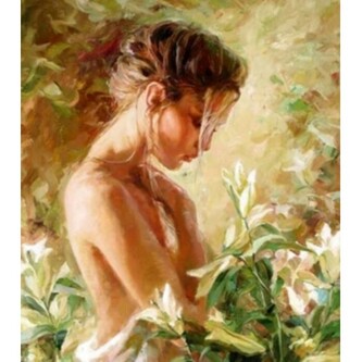 PROMO Haft Diamentowy Diamentowa mozaika Akt kobieta 40x30cm 1006335