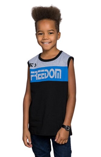 Chlapecké letní tílko FREEDOM černé, velikost: 152