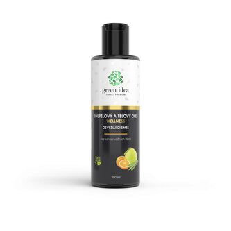 Green idea Osvěžující směs - koupelový a tělový olej 200 ml