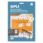 Etykiety uniwersalne APLI, 70x37mm, prostokątne, białe 10 ark.