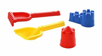 Polesie 57617 Zestaw do piasku Nr 568 Łopatka + grabki + foremki Polesie 57617 Zestaw do piasku Nr 568 Łopatka + grabki + foremki