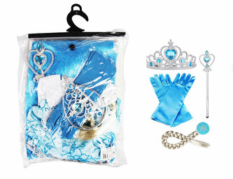 Strój Księżniczki zimowej rozmiar S 110cm + akcesoria 1006750