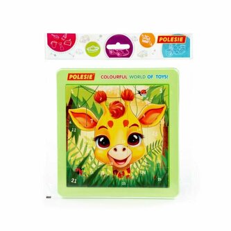 Polesie 25047 Łamigłówka, układanka logiczna Żyrafa 25 elementów w woreczku