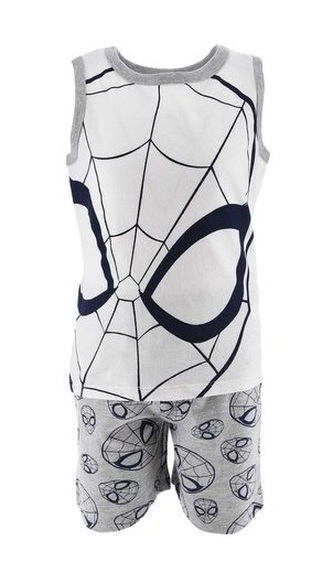 Chlapecké pyžamo SPIDERMAN krátké bílošedé, šedobílé, velikost: 116
