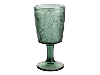 SKLENĚNÝ POHÁR NA VODU TROPIC 335ML GREEN