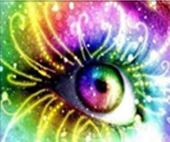 Diamentowa mozaika Kolorowe oko 30x40cm 1006412