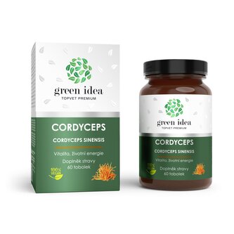 Green idea Cordyceps bylinný extrakt - tobolky 60 ks