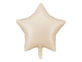 Balon foliowy Gwiazdka 48cm jasny beż
