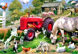 ALIPSON Puzzle Na farmě 1000 dílků