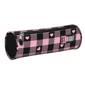 Piórnik tuba. Pink Checkered