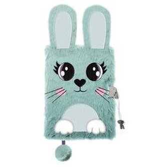 Pamiętnik z kłódką A5/96K 3D włochacz Rabbit