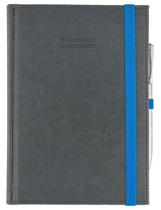 Kalendarz naucz. 2025/26 A5 Nebraska gumka szary