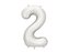 Balon foliowy cyfra 2 86cm srebrny