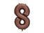 Balon foliowy cyfra 8 86cm mocca