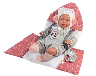 Lalka bobas Mimi płaczacą z nosidełkiem 42cm